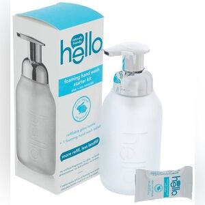 Hello | Foaming Hand Soap Tablet Starter Kit with Reusable Glass Bottle